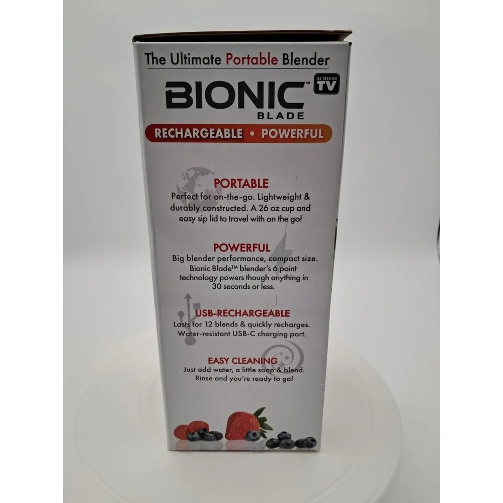 Bionic Blade Portable‎ Blender-NIB